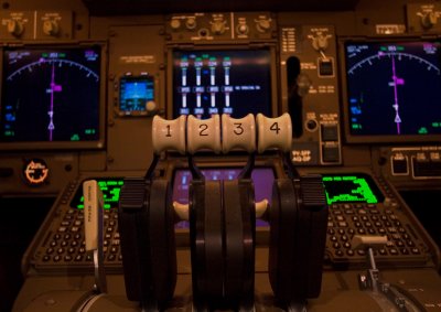 Boeing 747 Cockpit - The Bare Essentials