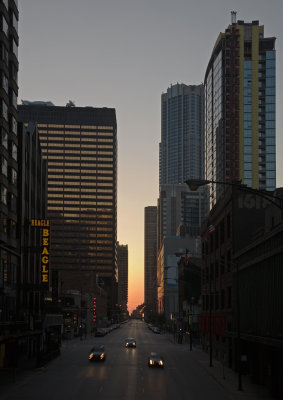 E. Grand Ave In Sunrise, Seen From N. Michigan Ave