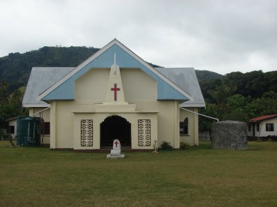 Christian church on Naviti Island