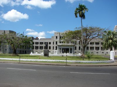 The national capitol building on Victoria Parade.