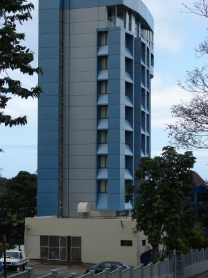 Tanoa Plaza Hotel, our home for the week we spent in Suva