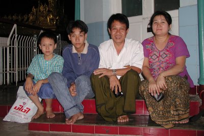 Family at Sule Paya