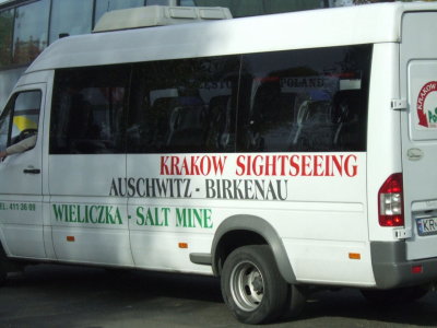 Bus back from Auschwitz