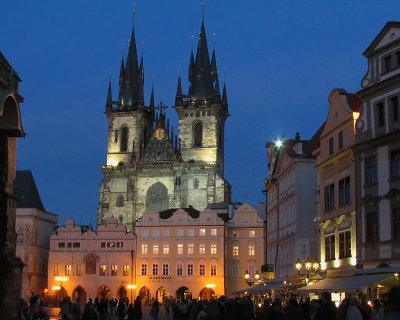 Town Square at night