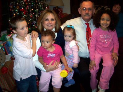 Mike and Gail with g-kids