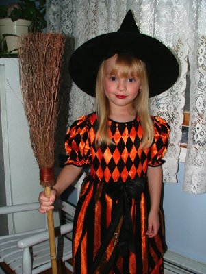 Tonight I shall fly my broom and collect all the candy I can!