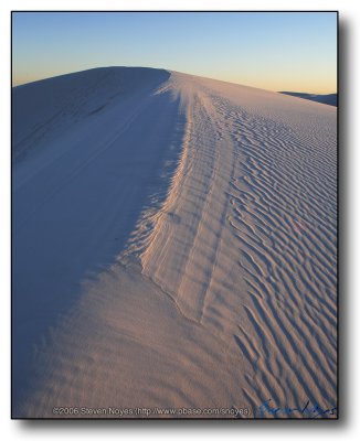 White Sands : Dune Crest at Sunset