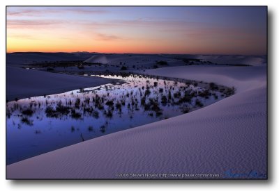 White Sands : Lake at White Sands