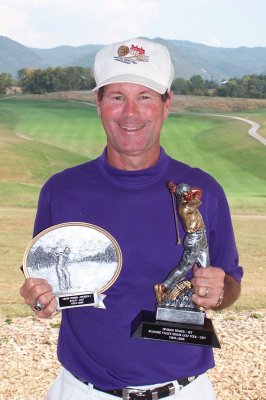 Division 1 net and gross winner Woody Deans - 72-8=64