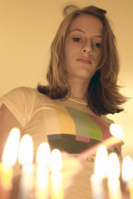  Lighting the Chanukah candles 2007