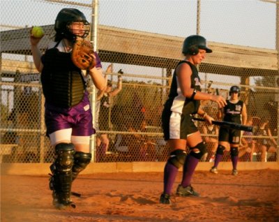 Kerri Behind the Plate