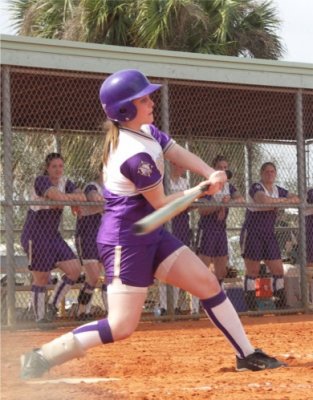 Katie W at bat
