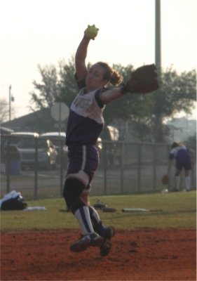 Katelyn Warms Up Pregame