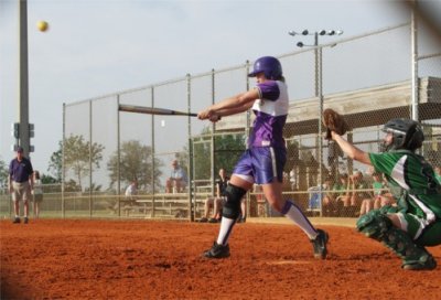 Meg O Doubles On a High Changeup