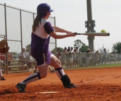 Kerri Puts the Bat on the Ball