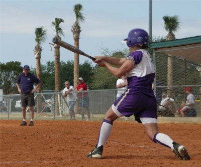 Krysten at bat