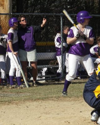Heather Leads Off Inning, Katelyn Listens On Deck