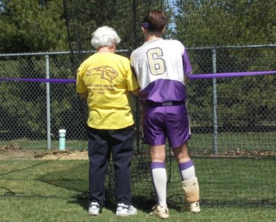 Gramma Wagner & Casey Cut the Ribbon