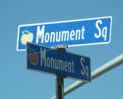 At the corner of Monument and Monument?