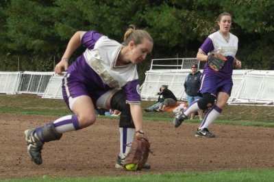 Katelyn Snags A Bunt