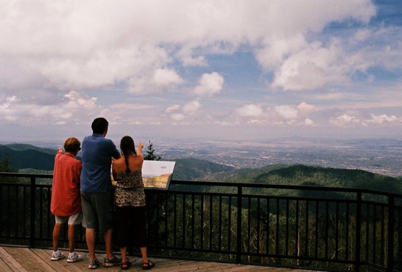 Overlooking Santa Fe from 10,400' Elevation