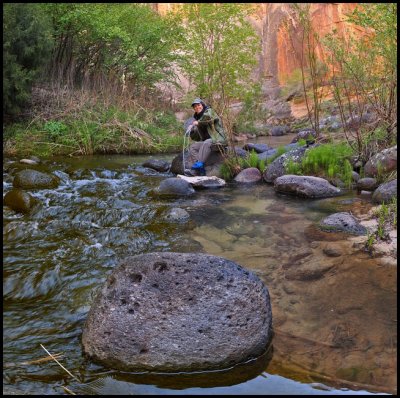 Pumping Water in Death Hollow