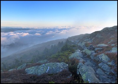 Carol on Mt Mansfield