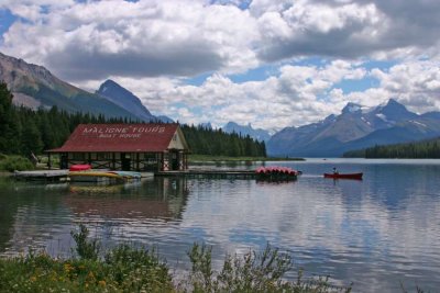 Boat House - Maligne Lake