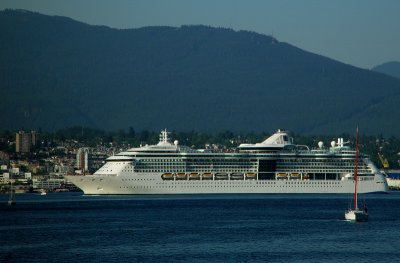 Cruise Ship Leaving Vancouver