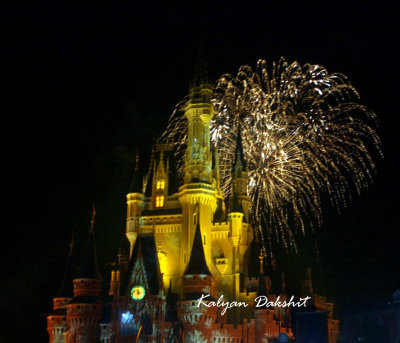 Fireworks at Magic kingdom