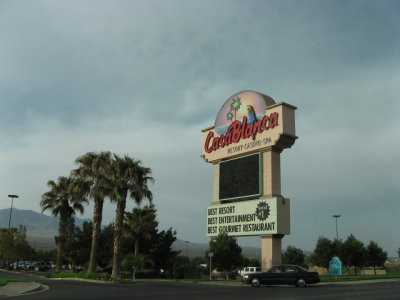 We spent the night at Mesquite, Nevada, and