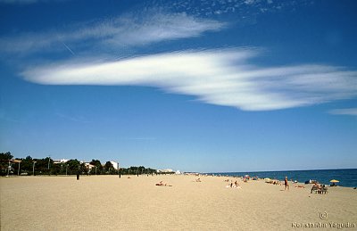 South France. Beach. Autumn.