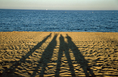 South France. Beach. Autumn.