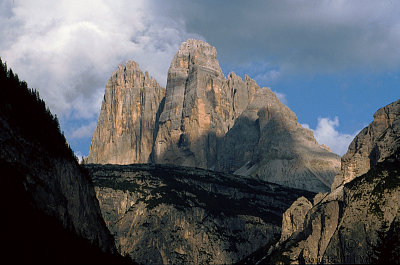 Tre Cime. Valley view