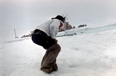 Olympic Games at North Pole. Distance event