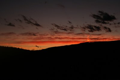 Sunset over the mesa