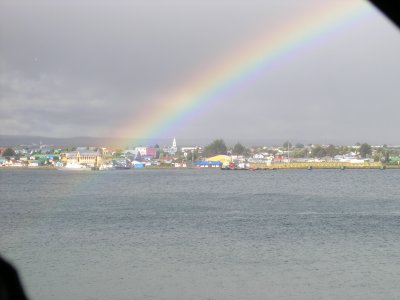 Rainbow Over Puerto Natales