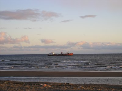 The Strait of Magellan out of Punta Arenas
