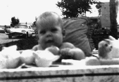 This was the second oldest picture I have of myself. It was taken in the trailer park where my folks lived when I was born.