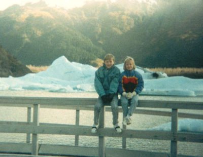 One of our first trips in Alaska to Portage Glacier. That day we locked the keys in the car and had to sit outside waiting for help. Lots of family fun!