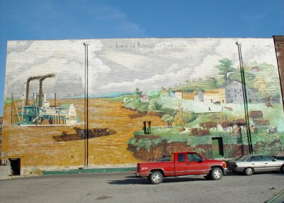 Kansas City is a town full of murals. This one honors the original settlers.