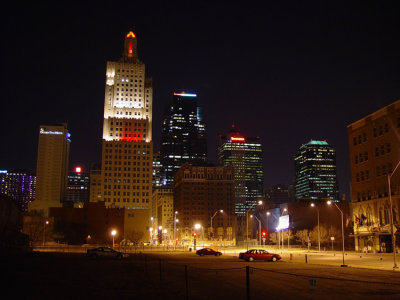 Kansas City Skyline, am Nacht