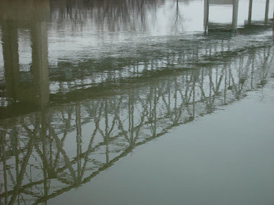 I absolutely love this shot. It's the Missouri River at Sugar Creek, under the bridge across highhway 291.