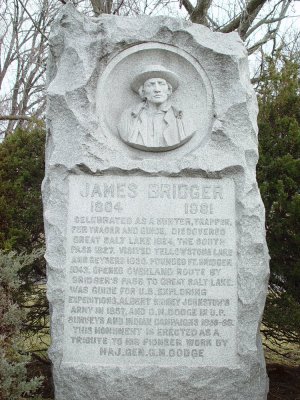 Western Frontiersman. In 1855 he bought a farm south of Kansas City on State Line Road. It ran from 103rd to 107th Street and east to Wornall Road. On the crest of the hill south of Indian Creek he built a stone farmhouse. There he died, aged 77 and blind. He was buried about 200 yards northwest of 101st and Jefferson Streets, in Stubbins Watts cemetery, where he lay for almost 25 years. His remains were disinterred and reinterred in Mount Washington Cemetery through the efforts of Major General Granville M. Dodge and John Colton, in 1904.