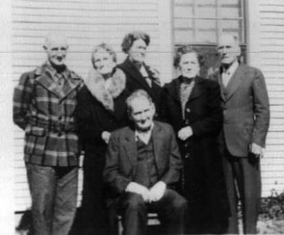 Shown left to right are: Norris, Jennie, Bertha, Nettie, Edward & Arthur Coatney. 
