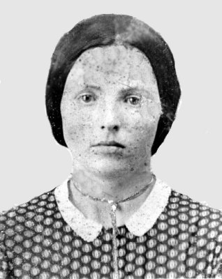 Margaret Jane Coatney was the fifth of six children born to Archibald Coatney & his wife, Madilla McIntosh Coatney. On 26 January 1859 in Scott County Indiana she married Nicholas Skeel Belch. Together this couple would have four children. This photograph was sent to me by Donald Donna Forney Clark. She is in possession of the original.