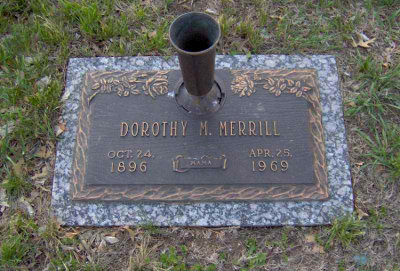 My great paternal grandmother Dorothy Mae Bishop Merrill lies in Lincoln's Memorial Park. 