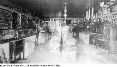 This is a shot of the inside of Merrill's General Store in POleasant Dale Nebraska, circa 1900. I took this photograph from the history of Seward County Nebraska.