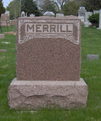 Arthur Whiston Merrill was the eldest of two children born to John H. Merrill & his wife, Belle Carruthers Merrill. He married Elaine Abel and together this couple woudl have two children. Arthur Whiston Merrill lies in Wyuka Cemetery, Lincoln Nebraska.  