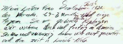 Translated means: My loving wife died January 14, 1922. She was 69 yrs & 3 months & a few days old. She was born Rosina Köpplinger in Gols Austria. We are living in America 53 years and Lincoln Nebraska 27 years. My son Johann was died 19 July 1928.